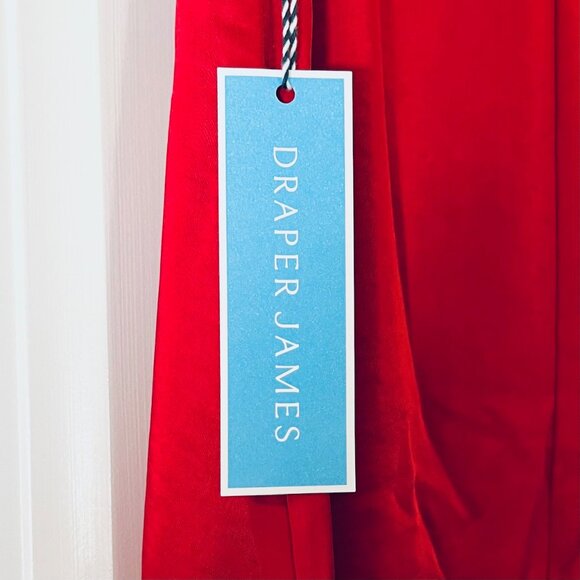 Draper James Elastic Back Satin Midi Skirt in Red (L) New with Tags - Picture 11 of 14